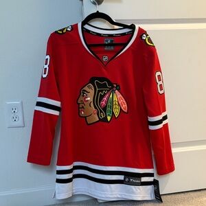 Fanatics Red and Black Hockey Jersey